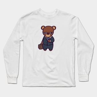 Business Bear Long Sleeve T-Shirt